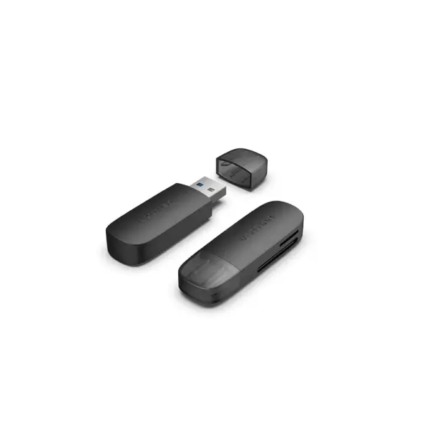 Зчитувач флеш-карт Vention USB 3.0 to SD+TF Black Dual Drive Letter (CLGB0)