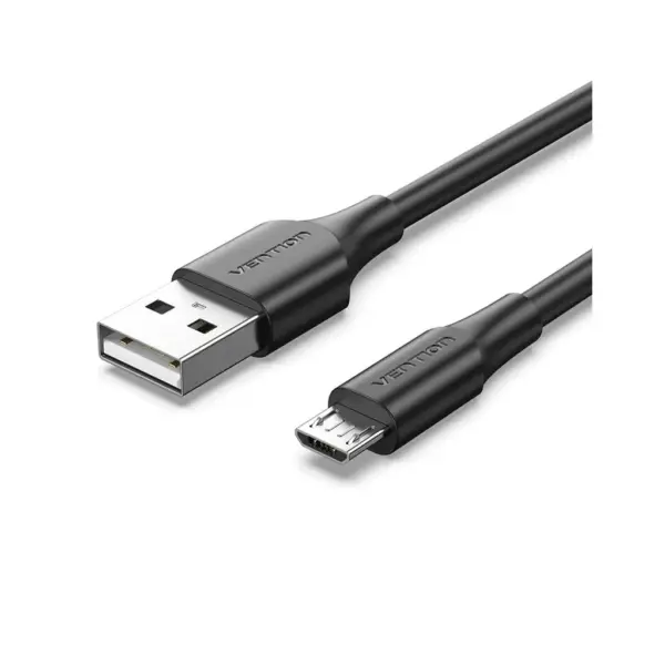 Дата кабель USB 2.0 AM to Micro 5P 1.0m 2A black Vention (CTIBF)