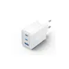 Зарядний пристрій Vention 2xUSB-C PD65W + 1xUSB QC3.0 60W GaN white (FERW0-EU)