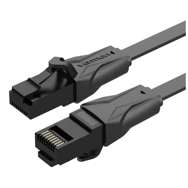 Патч-корд 0.75m UTP cat 6 RJ-45 black Vention (IBABE)