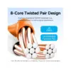 Патч-корд 1m UTP cat 6 RJ-45 flat black Vention (IBABF)