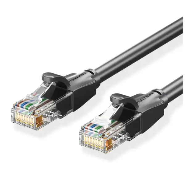 Патч-корд 15m UTP cat 6 RJ-45 black Vention (IBEBN)
