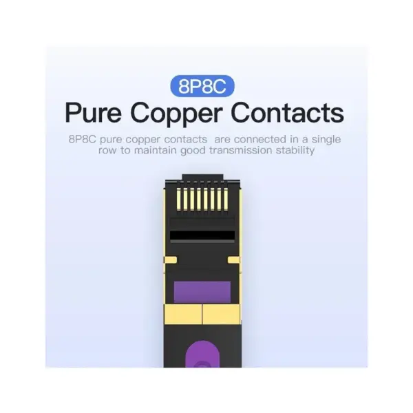 Патч-корд 5m FTP cat 7 RJ-45 black Vention (ICABJ)