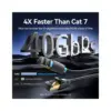 Патч-корд 1m S/FTP cat 8 RJ-45 black Vention (IKABF)