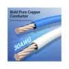 Патч-корд 0.5m S/FTP cat 8 RJ-45 COPPER black Vention (IKGBD)