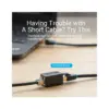 Зрощувач UTP 1+1 RJ45 cat 6e, Black Vention (IPVB0)
