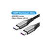Дата кабель USB-C to USB-C 1.0m 5A aluminum gray Vention (TAEHF)
