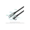 Дата кабель USB 2.0 USB-C to USB-C 1.0m 5A 90° corner aluminum gray Vention (TAKHF) Дата кабель USB 2.0 USB-C to USB-C 1.0m 5A 90° corner aluminum gray Vention (TAKHF)