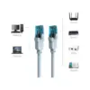 Патч-корд 5m RJ-45 cat 5e UTP blue Vention (VAP-A10-S500)