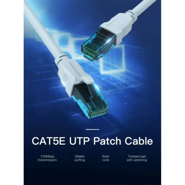 Патч-корд 5m RJ-45 cat 5e UTP blue Vention (VAP-A10-S500)