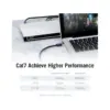 Патч-корд 0.5m S/FTP cat 7 RJ-45 black Vention (ICDBD)