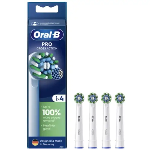 Насадка для зубної щітки Oral-B Cross Action EB50RX 4 шт (8006540847770)