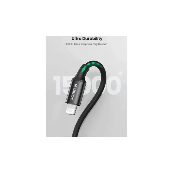 Дата кабель USB-C to Lightning 2.0m 3A US171 black Ugreen (60752)