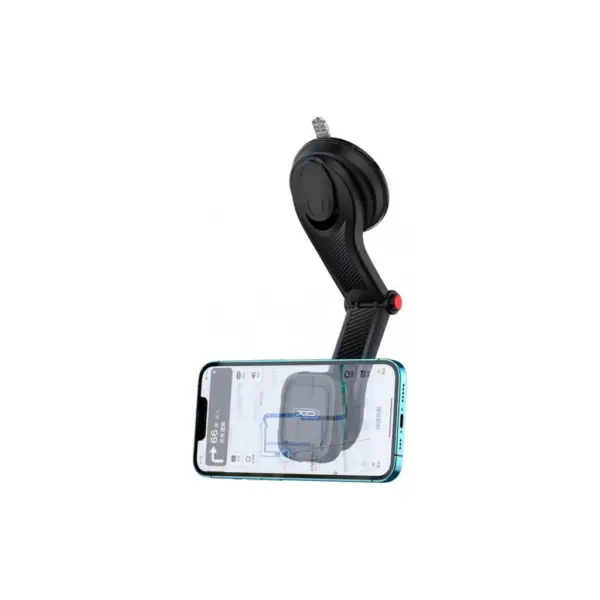 Універсальний автотримач XO C106 Dashboard suction cup adjustable magnetic Phone holder Black (6920680830343)