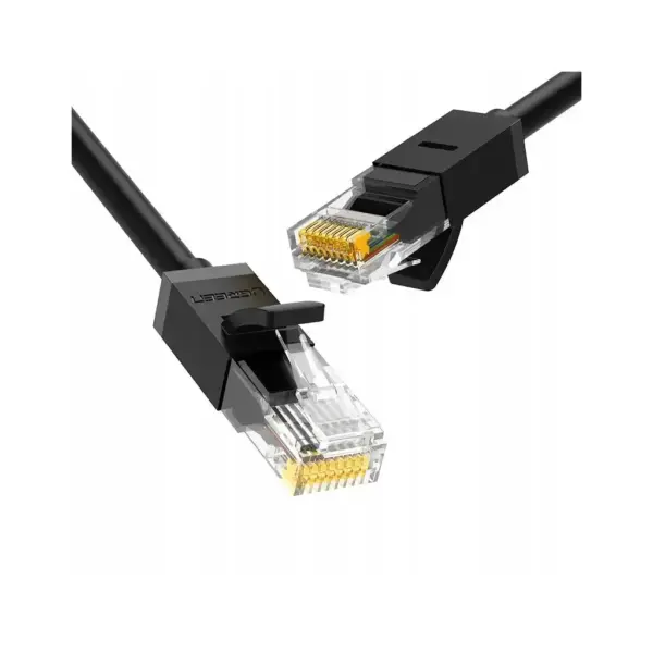 Патч-корд 1м, U/UTP Cat 6 CCA Lan Cable NW102 Black Ugreen (20159)