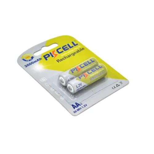 Акумулятор PkCell AA R6 2600mAh 1.2V NiMH Rechargeable Battery, 2шт/бл (PC/AA2600-2B)