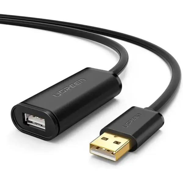 Дата кабель USB 2.0 AM to AF 20.0m Active black Ugreen (10324)