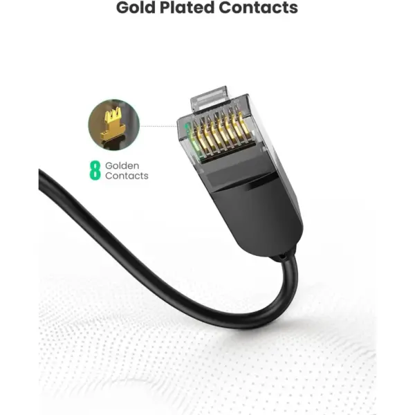 Патч-корд 10m UTP cat 6 RJ-45 COPPER black Ugreen (U_70656)