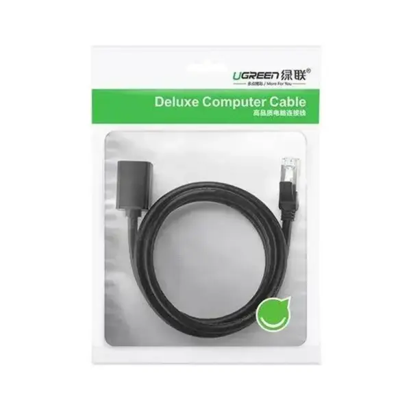 Патч-корд 5m F/UTP cat 6 RJ-45 extension black Ugreen (U_11283)