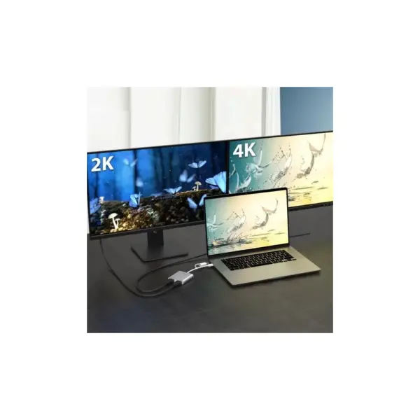 Адаптер USB-C/A to 2xHDMI F dual display J5create (JCA365-N)