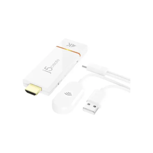 Адаптер ScreenCast 4K WI-FI 15m Miracast/AirPlay/Chromecast black J5create (JVAW76-N)