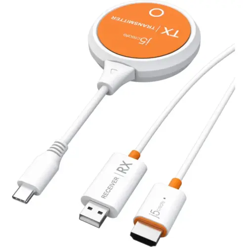 Адаптер ScreenCast Full HD WI-FI 15m USB-C to HDMI Miracast/AirPlay/Chromecast J5create (JVAW62-N)