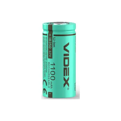 Акумулятор 18350 1100mAh bulk/1шт Videx (18350/1100/1B)