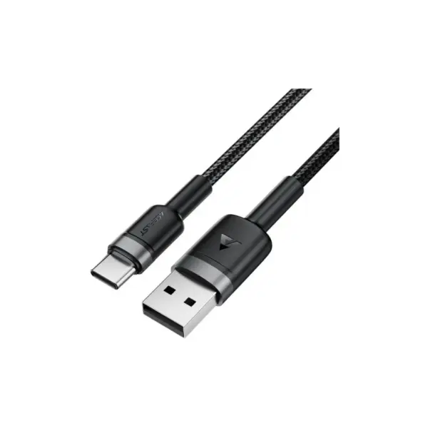 Дата кабель USB 2.0 AM to USB-C 1.2m 60W black Acefast (6974316285144)