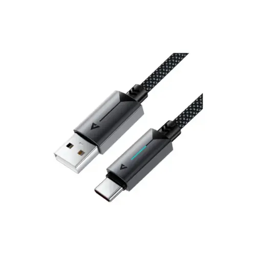 Дата кабель USB 2.0 AM to USB-C 1.2m 60W black Acefast (6974316284482)