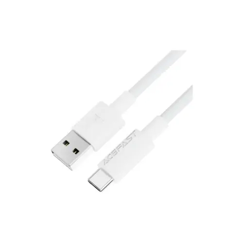 Дата кабель USB 2.0 AM to USB-C 1.2m 3A white Acefast (6974316284260)