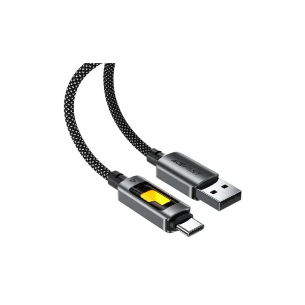 Дата кабель USB 2.0 AM to USB-C 1.2m 60W black Acefast (6974316284673)