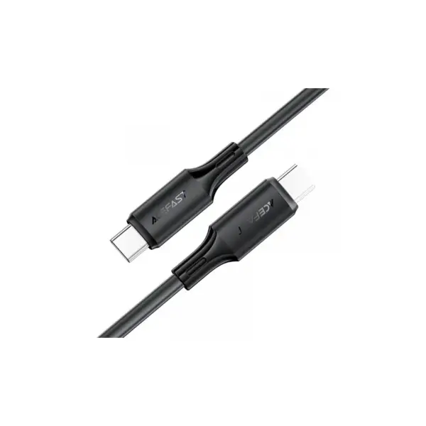Дата кабель USB-C to USB-C 1.2m 3A 60W silicone black Acefast (6974316284161)