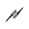Дата кабель USB-C to USB-C 1.0m USB 4.0 240W audio/video black-grey Acefast (6974316282631)