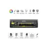 Автомагнітола PULSO RGB, USB, FM, RCA, LCD-дисплей, 4х50 Вт (P110411)