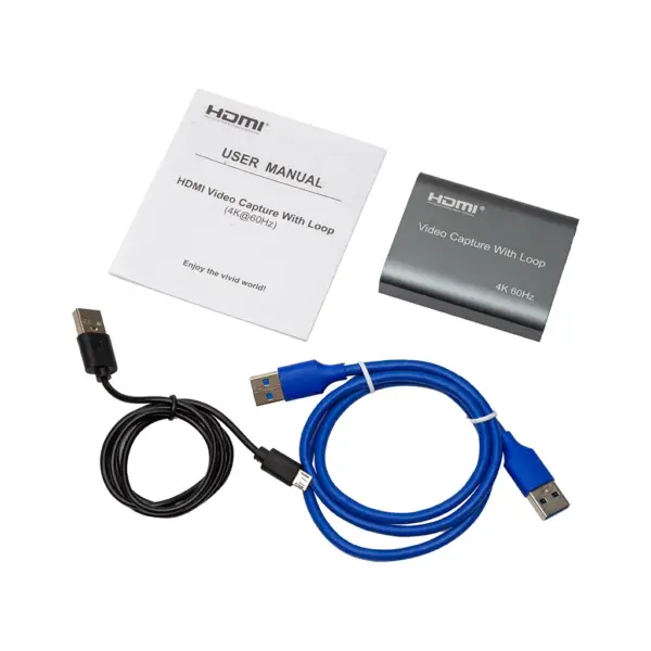 Пристрій захоплення відео PowerPlant HDVC7 HDMI USB2.0 4k/60hz (CA914173)