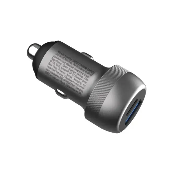 Зарядний пристрій ColorWay USB-C PD35W + USB QC3.0 car adapter (CW-CHA066PD-GR)