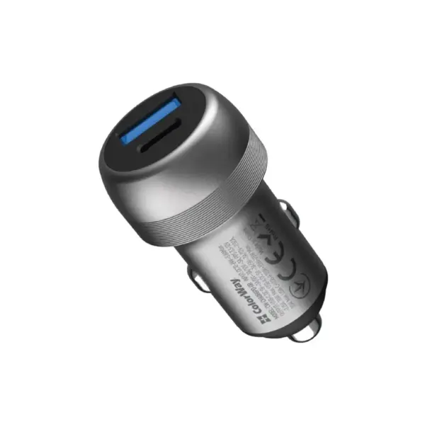 Зарядний пристрій ColorWay USB-C PD35W + USB QC3.0 car adapter (CW-CHA066PD-GR)