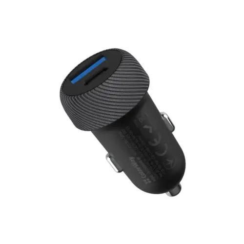 Зарядний пристрій ColorWay USB-C PD35W + USB QC3.0 car adapter (CW-CHA064PD-BK)