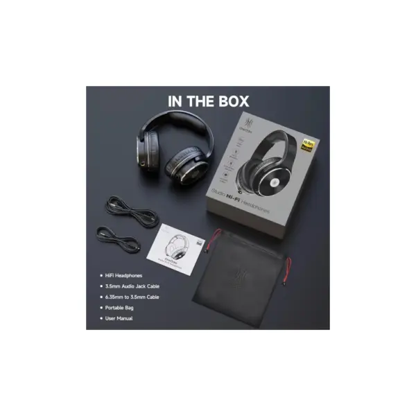 Навушники OneOdio Studio Hifi 3,5мм/6,35мм Black (Studio Hifi Black)