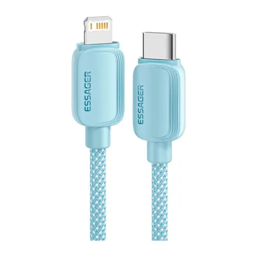 Дата кабель USB-C to Lightning 1.0m 20W blue Essager (EXCTL-WL03-P)