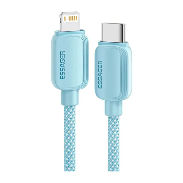 Дата кабель USB-C to Lightning 1.0m 20W blue Essager (EXCTL-WL03-P)