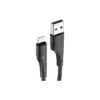 Дата кабель USB 2.0 AM to Micro 5P 1.0m 3A black Essager (EXCM-LS01)