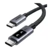 Дата кабель USB-C to USB-C 1.0m PD 100W display L509 black Ugreen (35501)