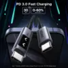 Дата кабель USB-C to USB-C 1.0m PD 100W display L509 black Ugreen (35501)