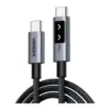 Дата кабель USB-C to USB-C 1.0m PD 100W display L509 black Ugreen (35501)
