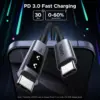 Дата кабель USB-C to USB-C 2.0m PD 100W display L509 black Ugreen (35512) Дата кабель USB-C to USB-C 2.0m PD 100W display L509 black Ugreen (35512)