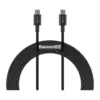Дата кабель USB-C to USB-C 2.0m 100W black Baseus (CATYS-C01)