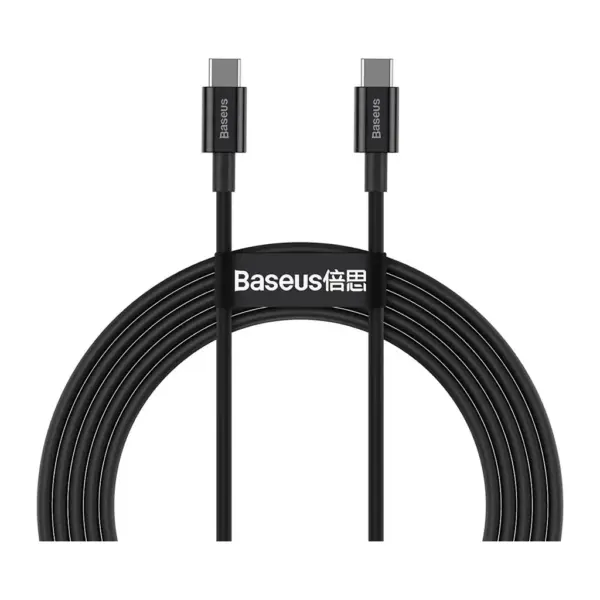 Дата кабель USB-C to USB-C 2.0m 100W black Baseus (CATYS-C01)