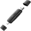 Зчитувач флеш-карт Ugreen USB-C + USB to TF/SD 3.0 CM304 black (80191)