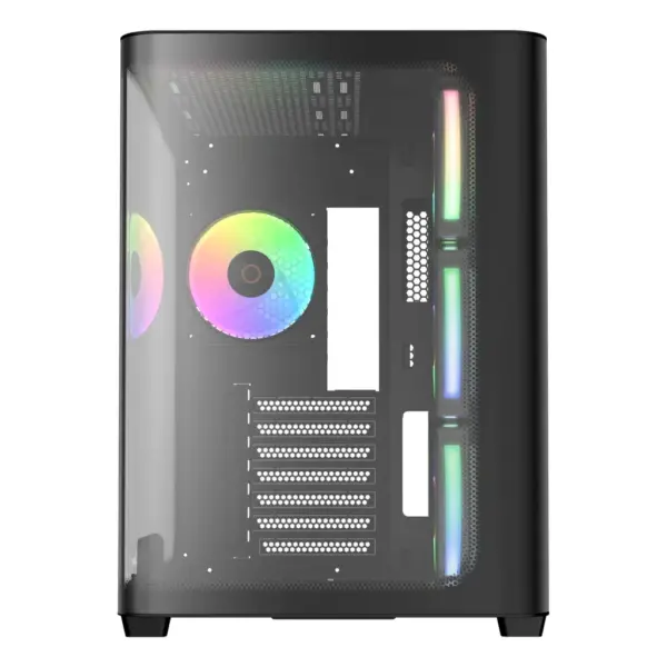 Корпус для ПК OCYPUS IOTA C70 BK CURVE ARGB DIGITAL (IOTA-C70-BKD400CD-GL)